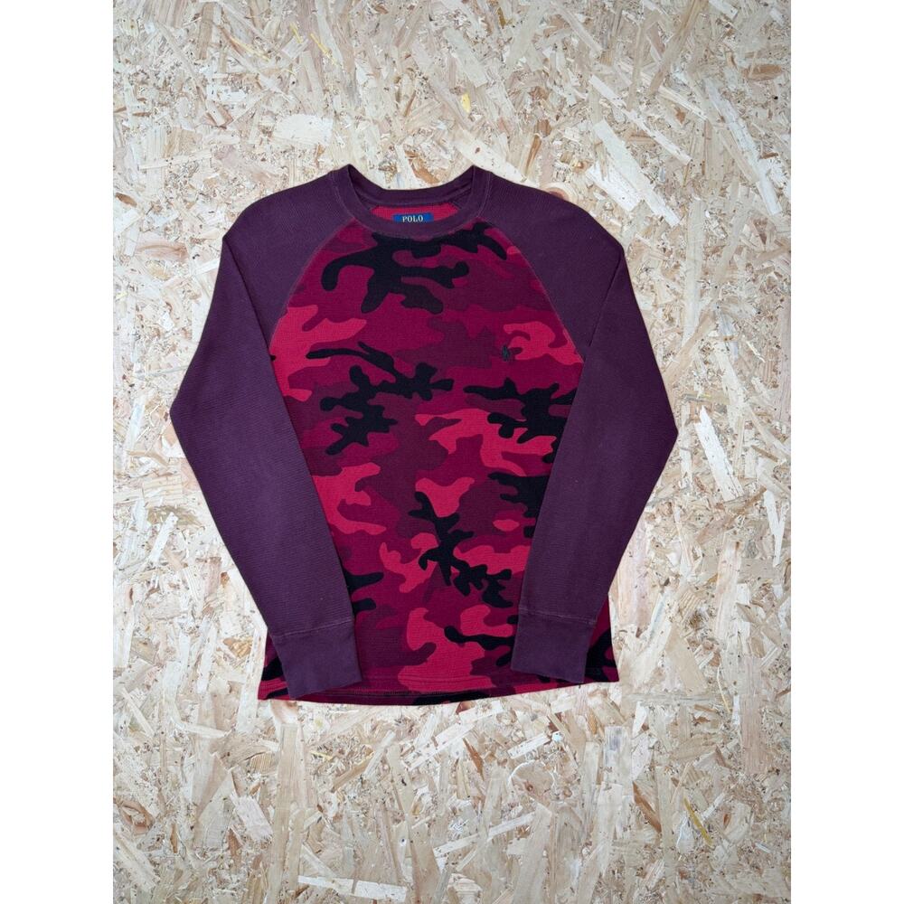 Polos Ralph Lauren Men’s Long Sleeve Camouflage Pattern Sz S